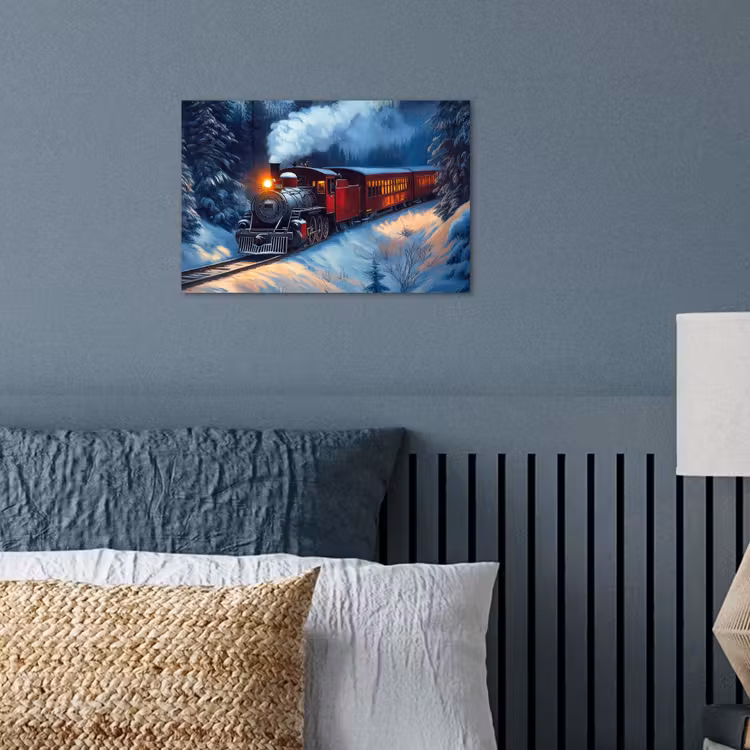 Poster - Trein - Kerst - Sneeuw - Kersttrein — 3