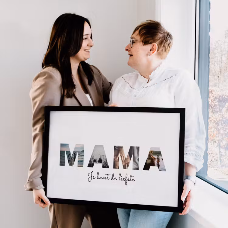 Poster met lijst - Mama — 2