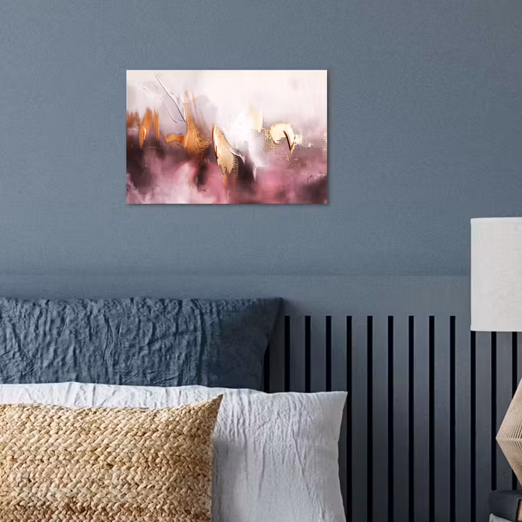 Poster - Watercolor - Goud - Roze - Abstract - Kunst — 3