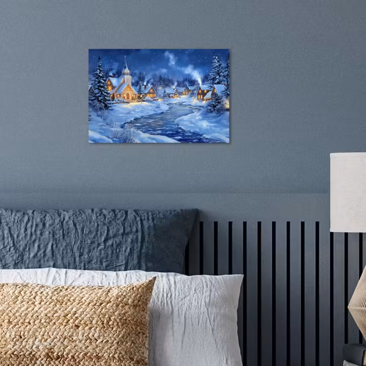 Poster - Winteravond - Kerstdorp - Donker — 3