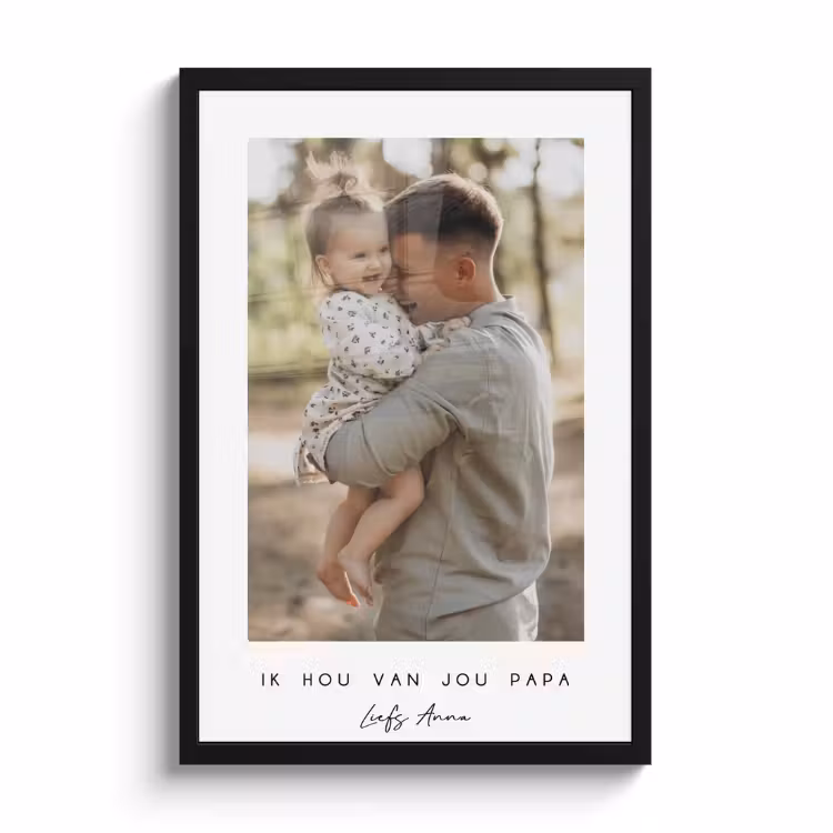 Poster met lijst - Witte border met tekst — 1