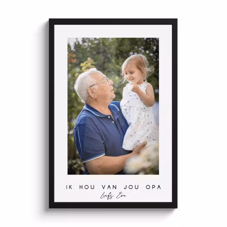 Poster met lijst - Witte border met tekst — 2