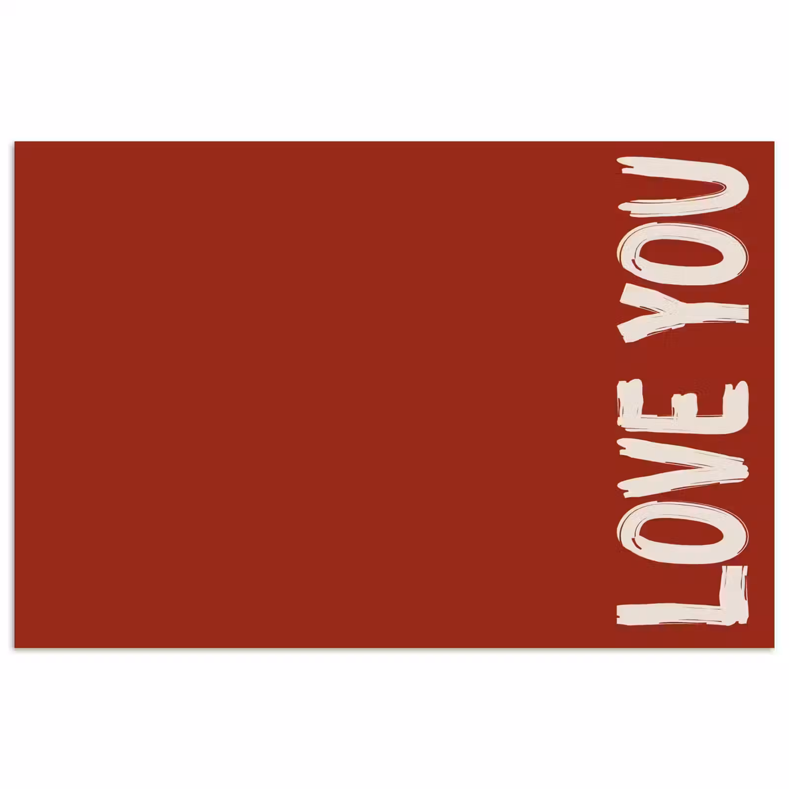 Poster - Schuin - Loveyou - Rood — 1