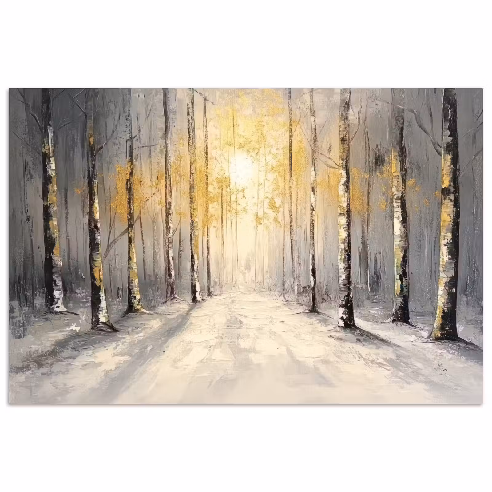 Poster - Winter - Abstract - Sneeuw - Natuur - Zon — 1