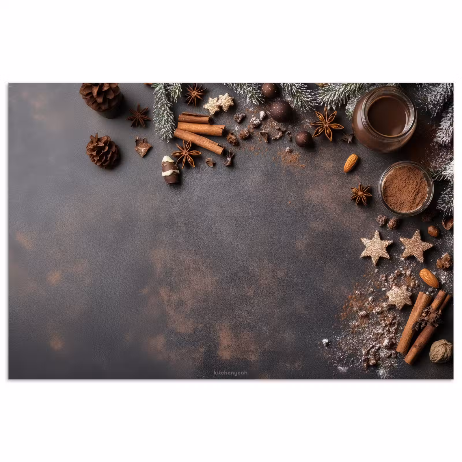 Poster - Winter - Kerst - Specerijen - Beton — 1