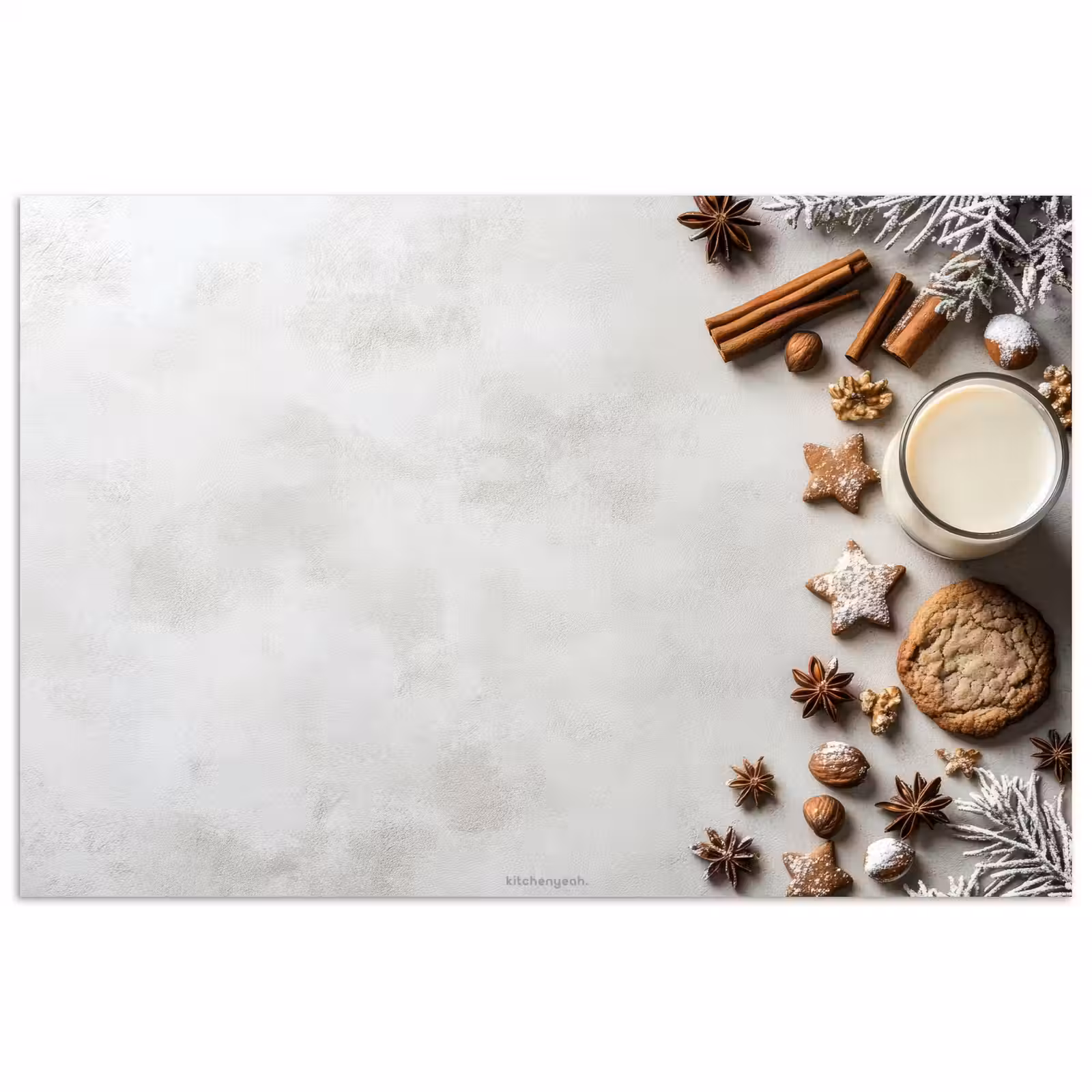 Poster - Winter - Kerst - Specerijen - Wit — 1