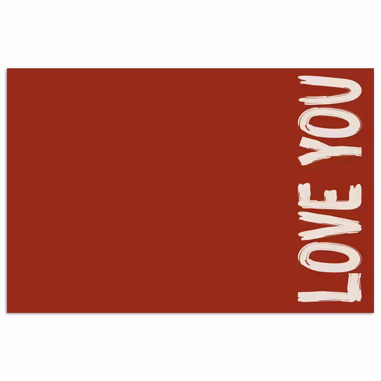 Poster - Schuin - Loveyou - Rood — 1