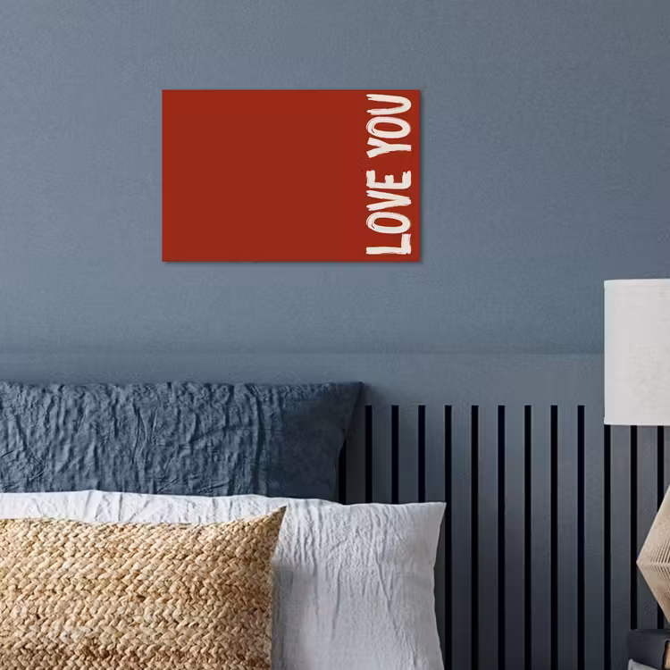 Poster - Schuin - Loveyou - Rood — 3