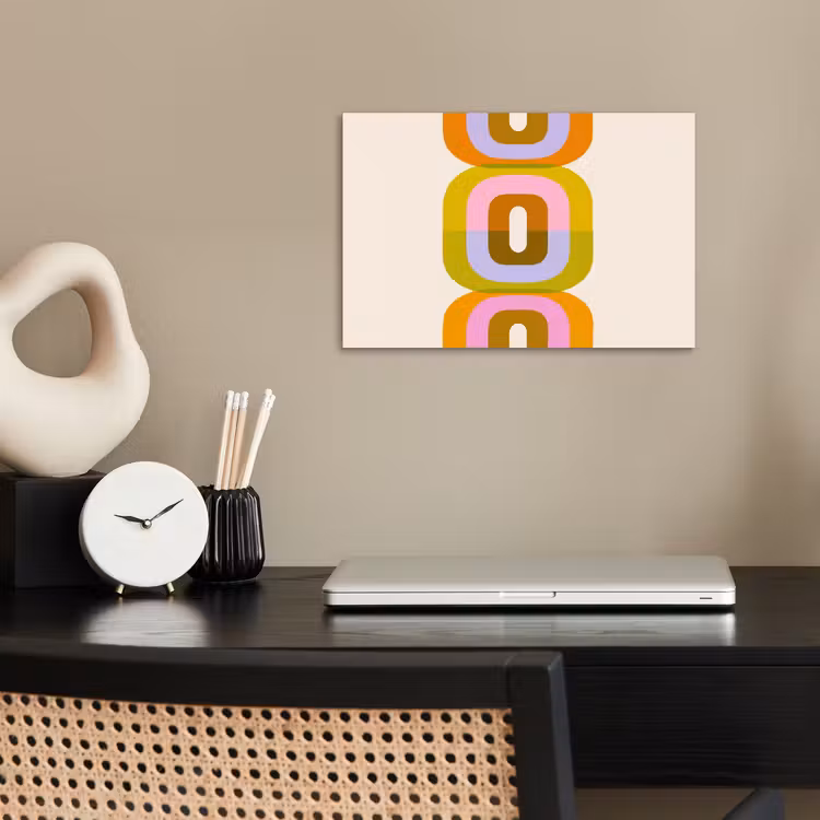 Poster - Stapel - Vormen - Geblokt - Oranje — 2