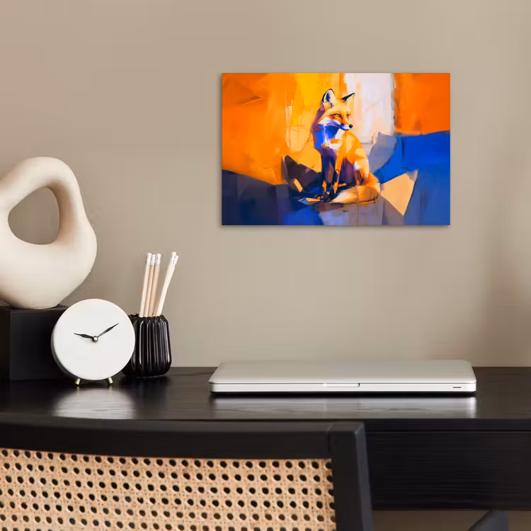 Poster - Vos - Oranje - Vormen - Abstract — 2