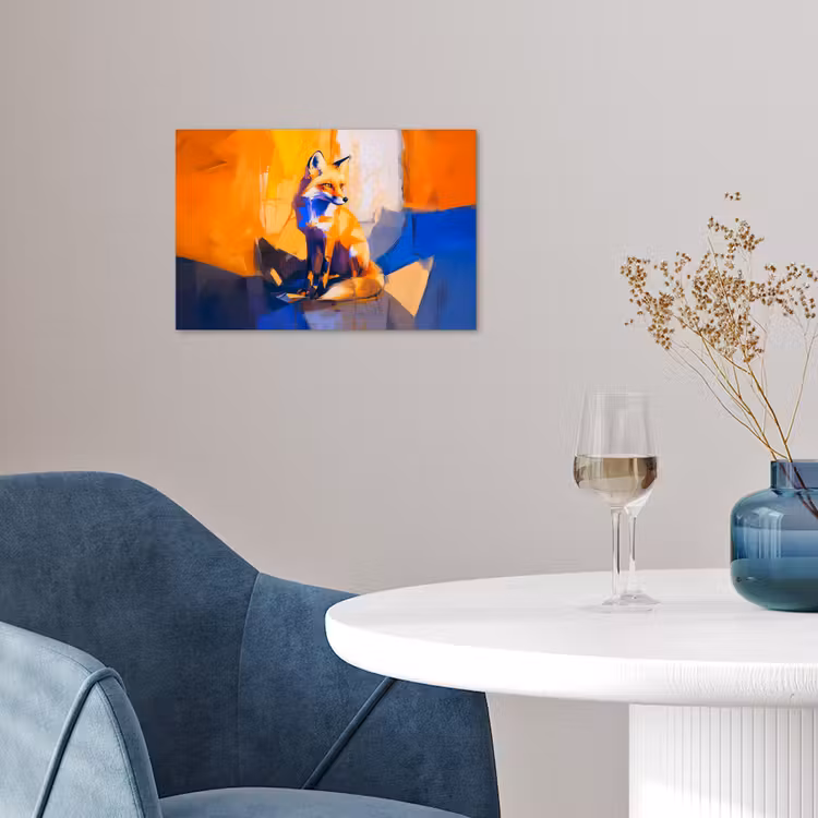 Poster - Vos - Oranje - Vormen - Abstract — 4