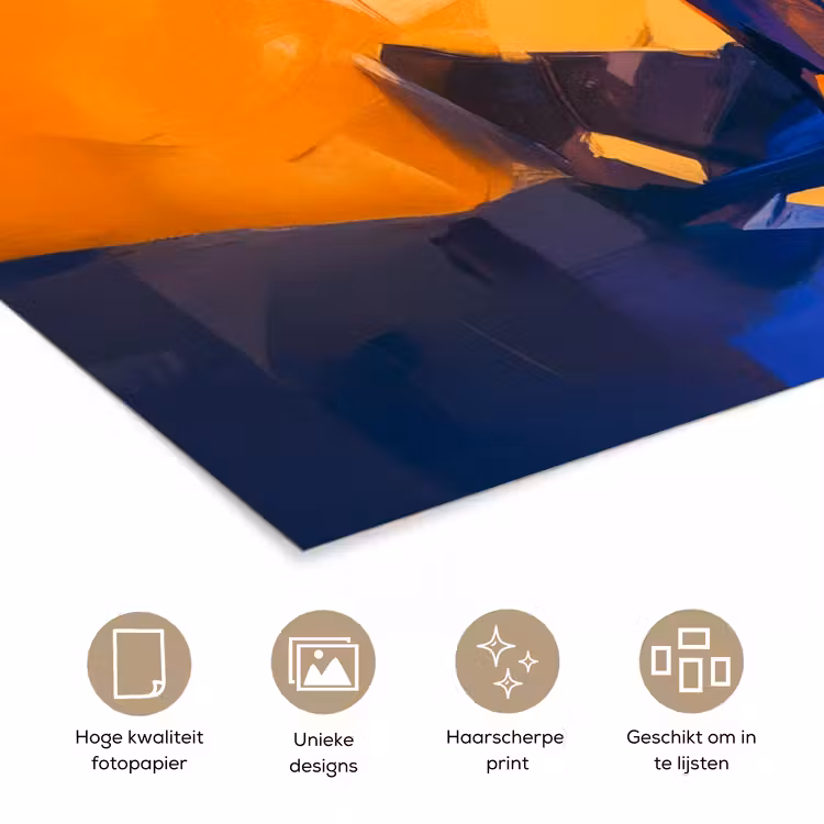 Poster - Vos - Oranje - Vormen - Abstract — 5