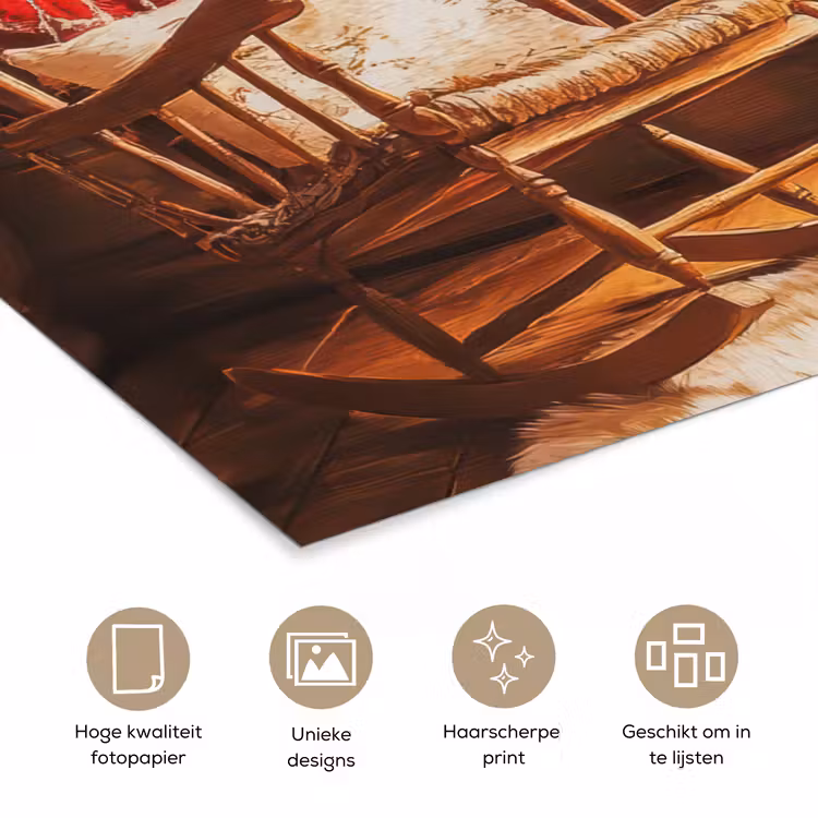 Poster - Winter - Kerst - Huis - Openhaard — 5