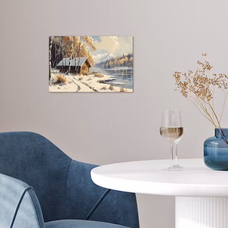 Poster - Winter - Sneeuw - Huis - Natuur — 4