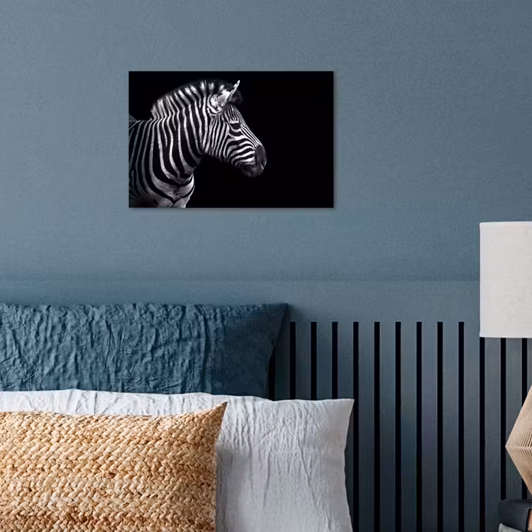 Poster - Zebra - Zwart - Wit - Portret - Dieren — 3