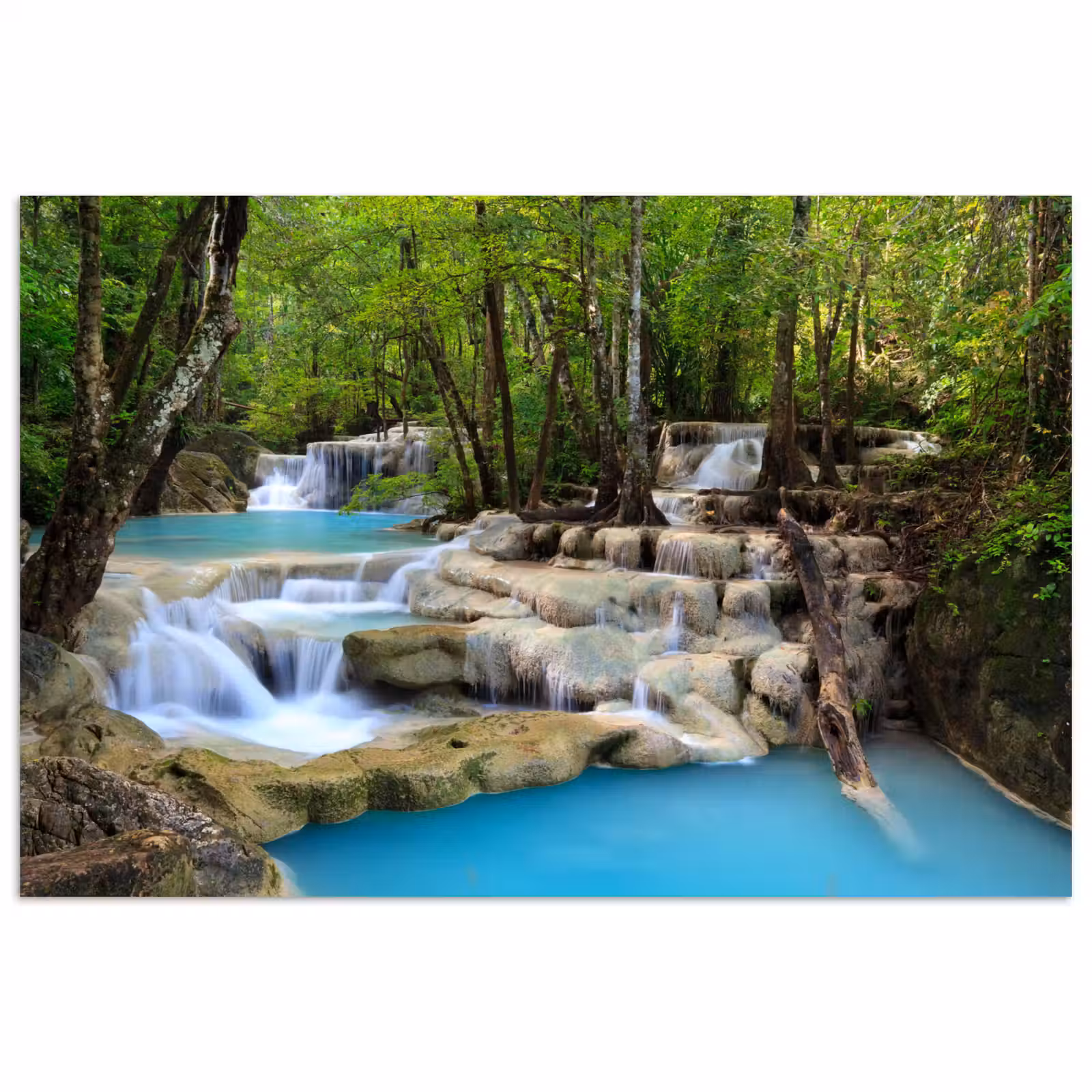 Poster - Waterval - Natuur - Rivier - Bos - Water — 1