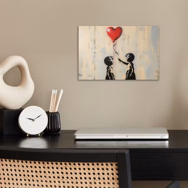 Poster - Street art - Banksy - Ballon - Graffiti - Retro — 2