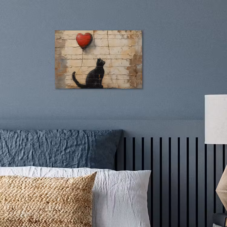 Poster - Street art - Kat - Ballon - Graffiti - Banksy — 3