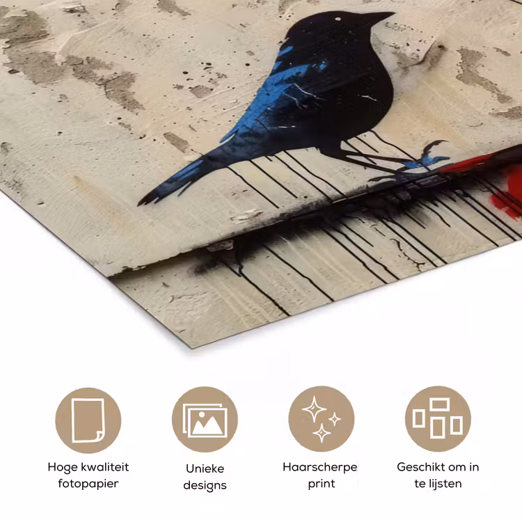 Poster - Street art - Meisje - Vogel - Graffiti - Banksy — 5