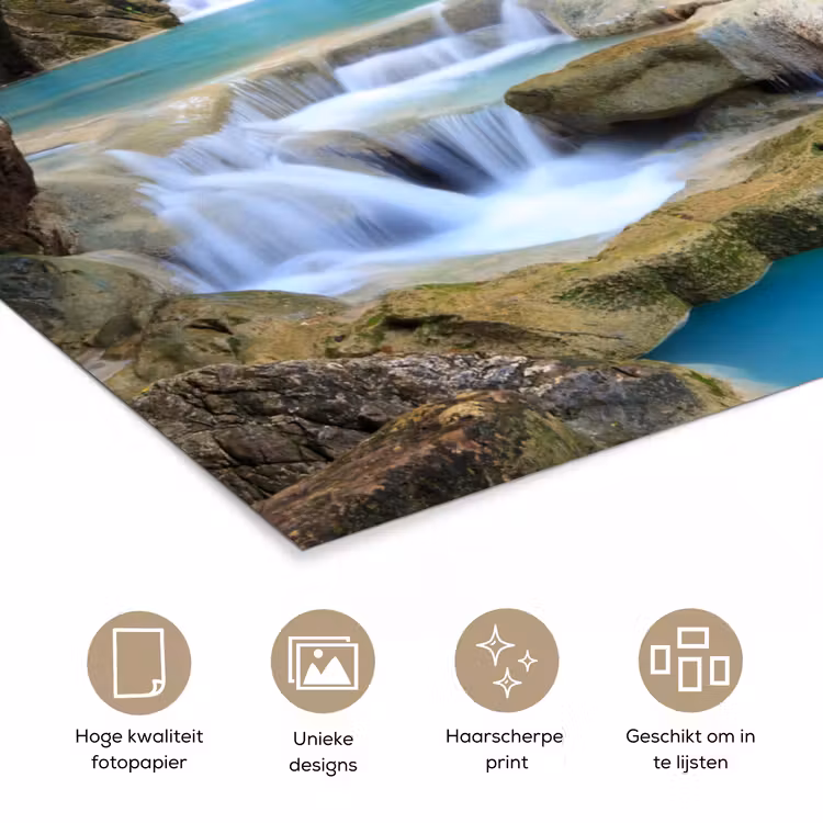 Poster - Waterval - Natuur - Rivier - Bos - Water — 5