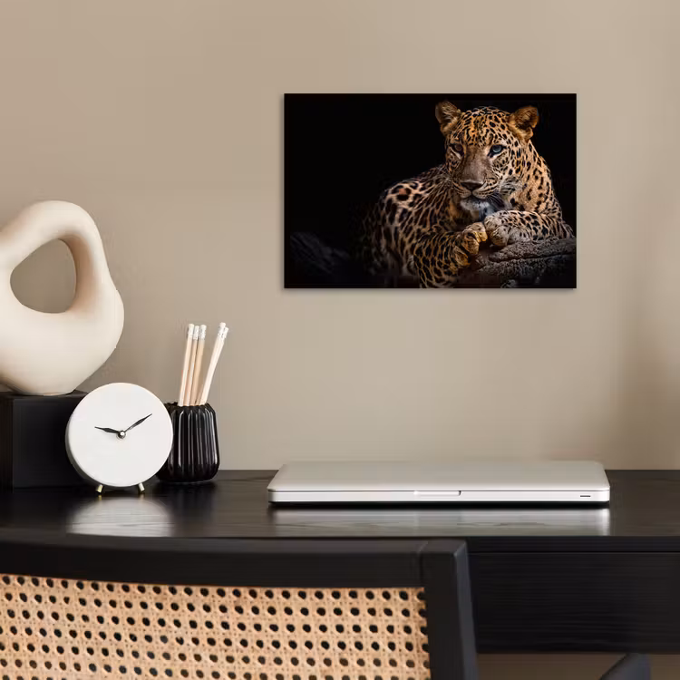 Poster - Wilde dieren - Panter - Portret - Zwart - Dieren — 2