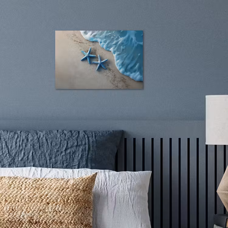 Poster - Zeesterren - Zand - Zee - Blauw — 3