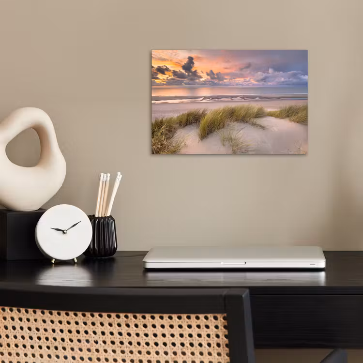 Poster - Zonsondergang - Duin - Strand - Planten - Zee — 2