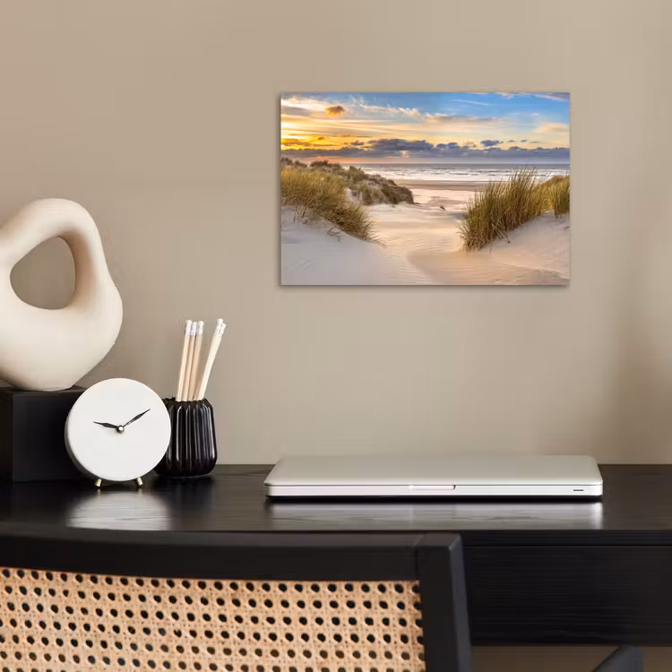 Poster - Strand - Duin - Gras - Zonsondergang - Zee — 2