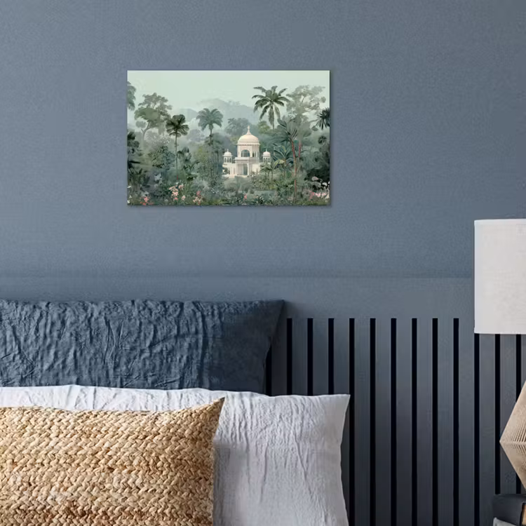 Poster - Tropische tuin - Koepelgebouw - Bloemen — 3