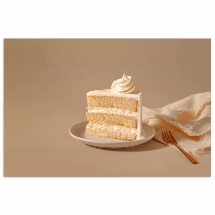 Poster - Vanilletaart - Cake - Romig — 1
