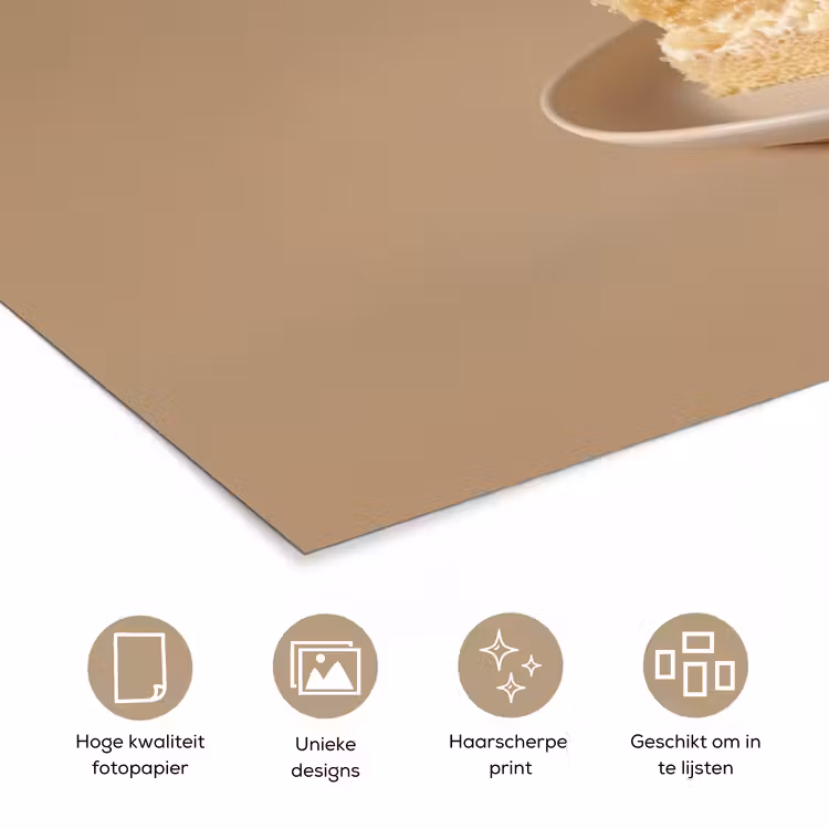Poster - Vanilletaart - Cake - Romig — 5