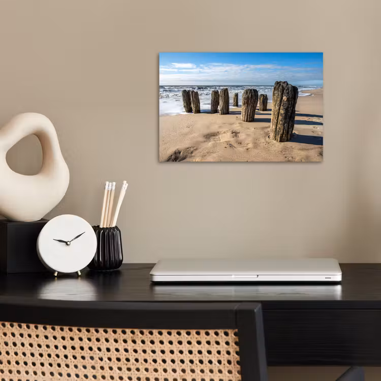 Poster - Zand - Strand - Paal - Water - Zomer — 2