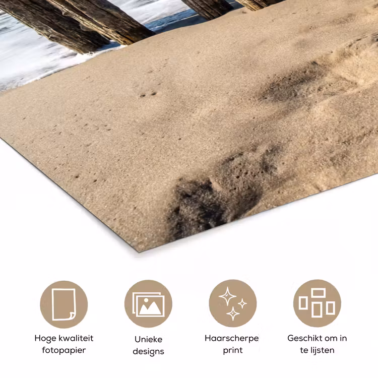 Poster - Zand - Strand - Paal - Water - Zomer — 5
