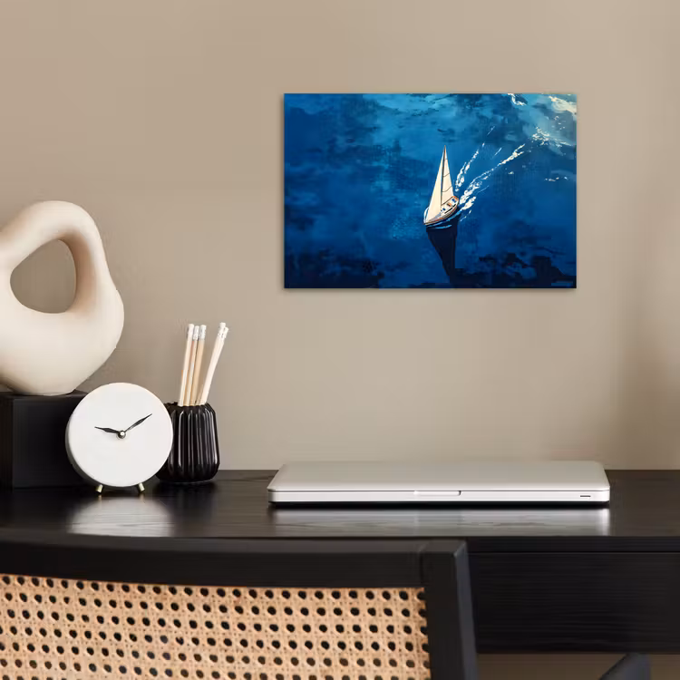 Poster - Zeilboot - Water - Abstract - Schaduw — 2