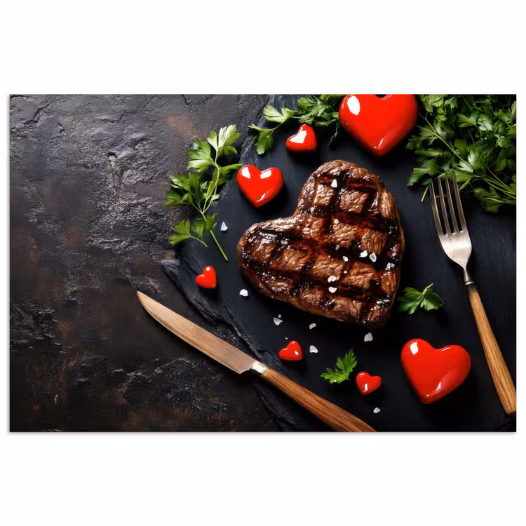 Poster - Steak - Hart - Bestek — 1