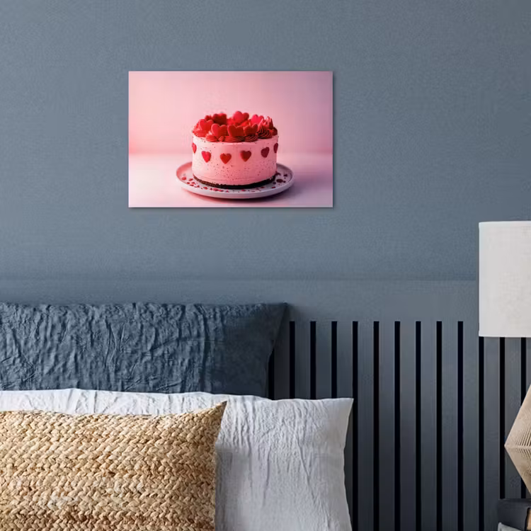Poster - Taart - Hart - Roze — 3