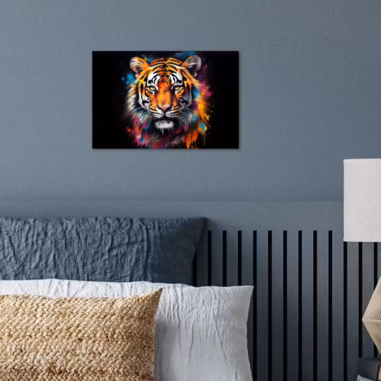 Poster - Tijger - Graffiti - Dieren - Zwart — 3