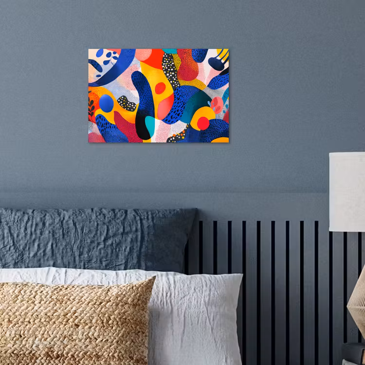 Poster - Vormen - Abstract - Stippels - Blauw — 3
