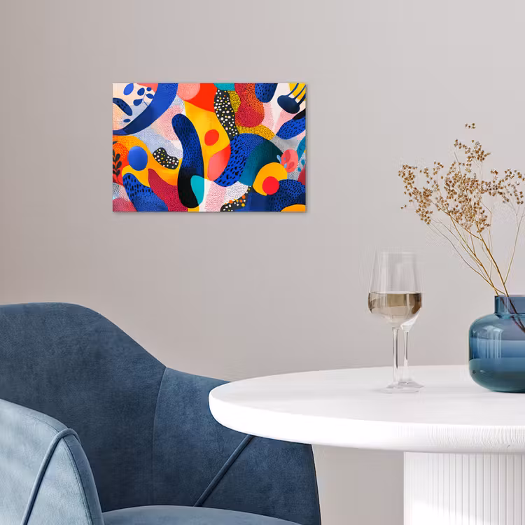 Poster - Vormen - Abstract - Stippels - Blauw — 4