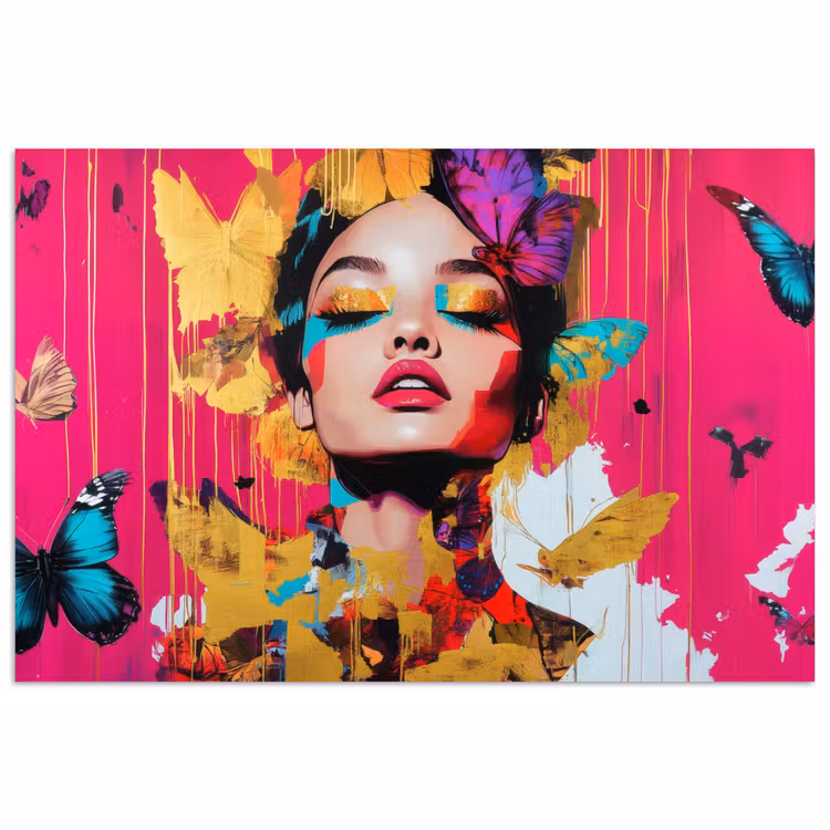 Poster - Vrouw - Abstract - Kleurrijk — 1