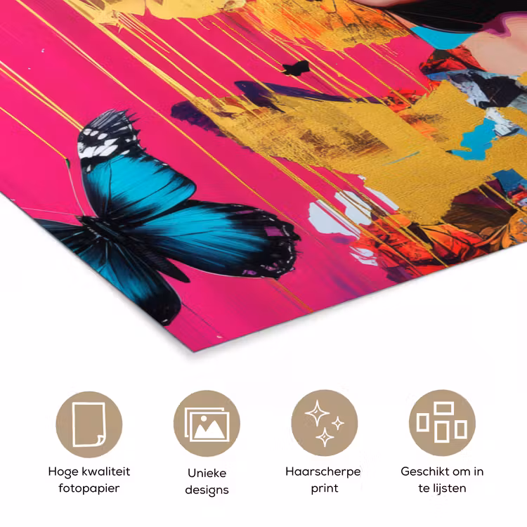 Poster - Vrouw - Abstract - Kleurrijk — 5