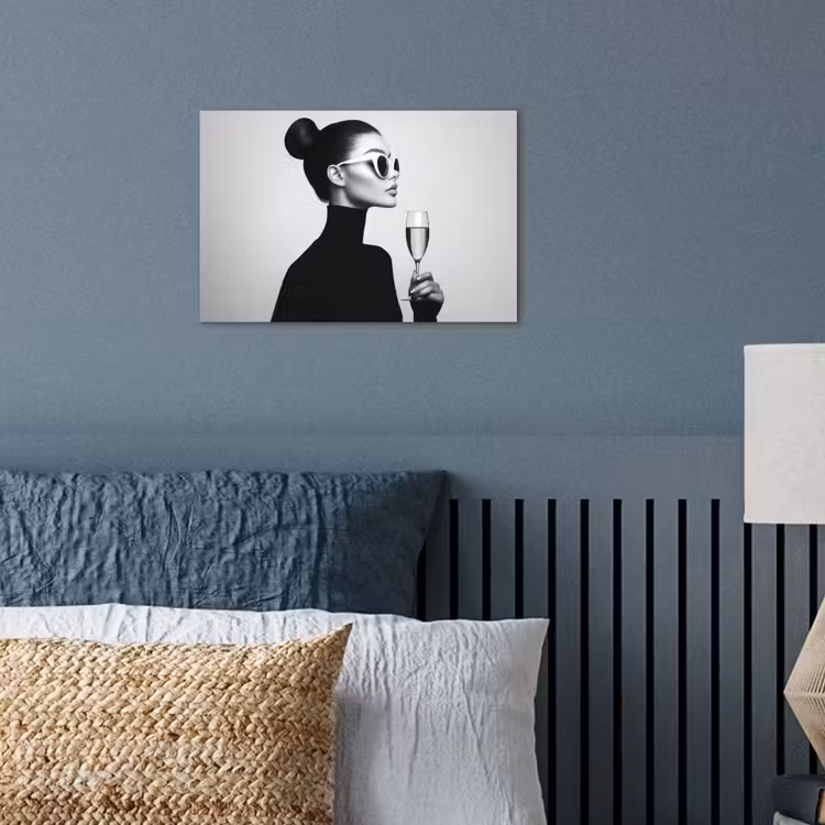 Poster - Vrouw - Champagne - Modern — 3