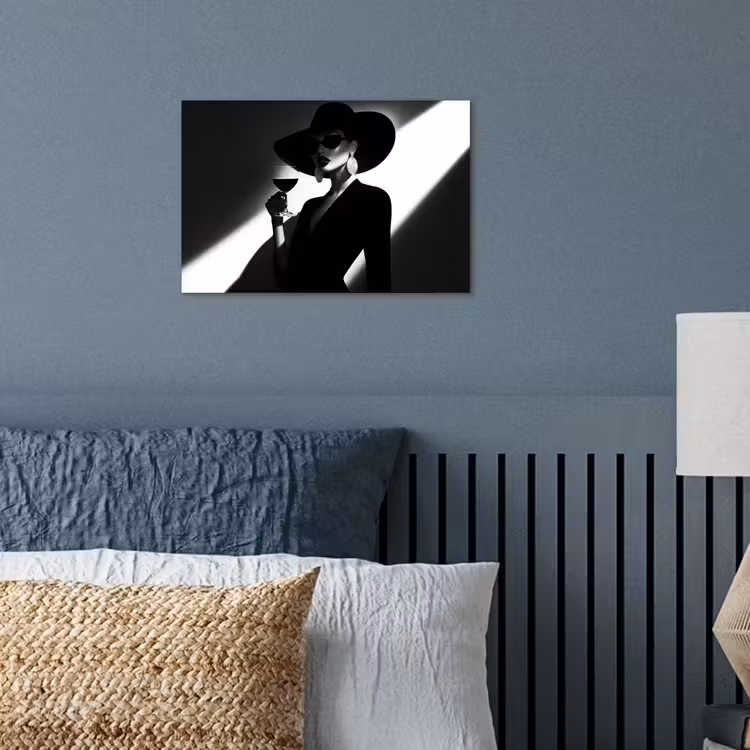 Poster - Vrouw - Wijn - Chic — 3