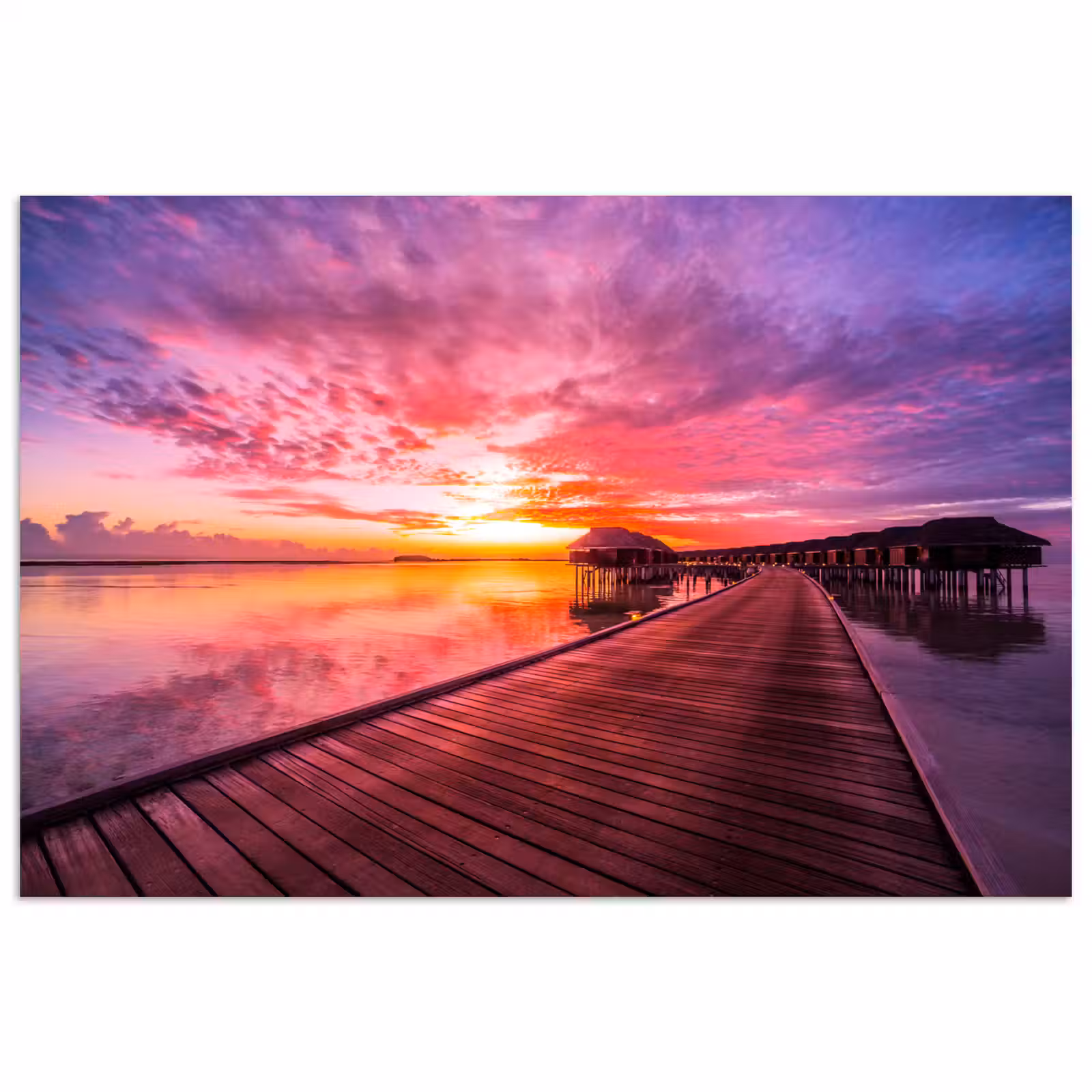 Poster - Steiger - Water - Zon - Roze - Horizon — 1