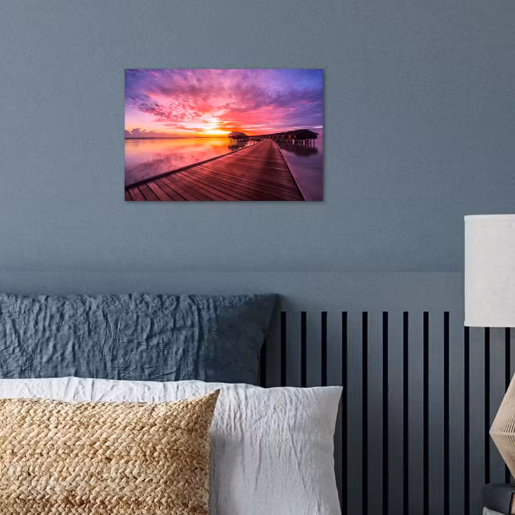 Poster - Steiger - Water - Zon - Roze - Horizon — 3