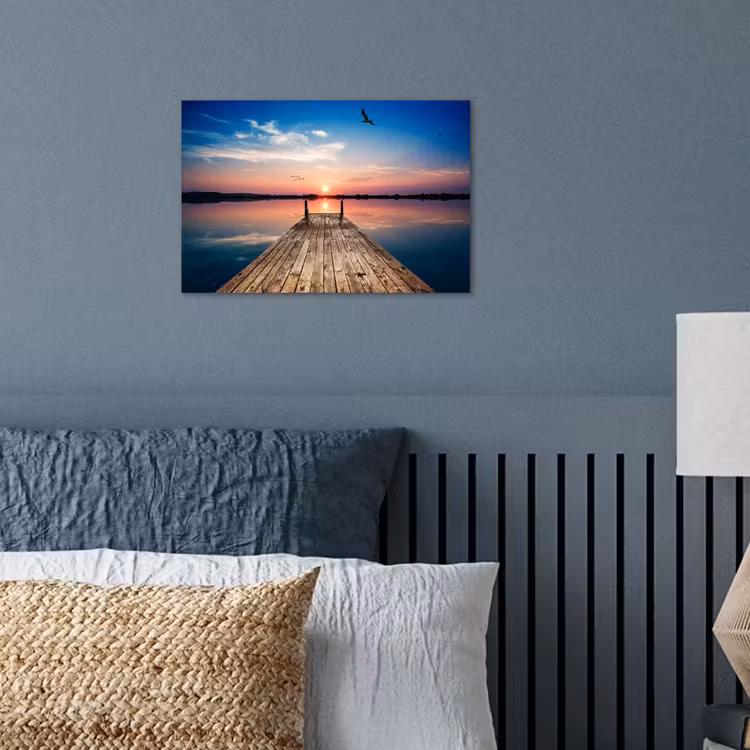 Poster - Steiger - Water - Zonsondergang - Roze - Horizon — 3