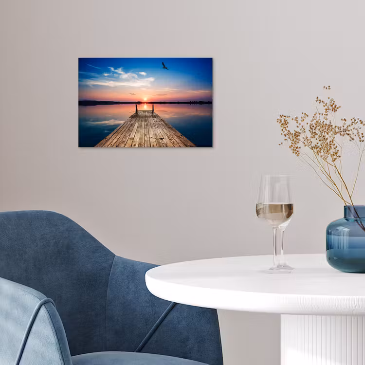 Poster - Steiger - Water - Zonsondergang - Roze - Horizon — 4