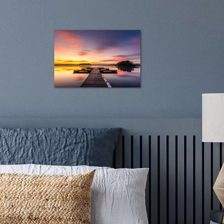 Poster - Steiger - Zonsondergang - Water - Zee - Reflectie — 3