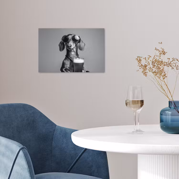 Poster - Teckel - Bier - Glas - Bril — 4