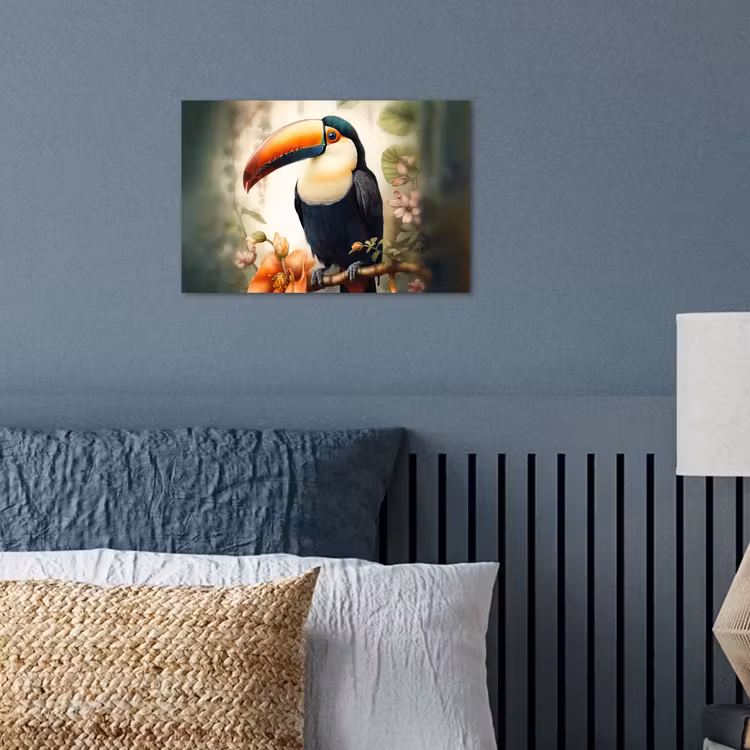 Poster - Toekan - Vogel - Bloemen - Planten — 3